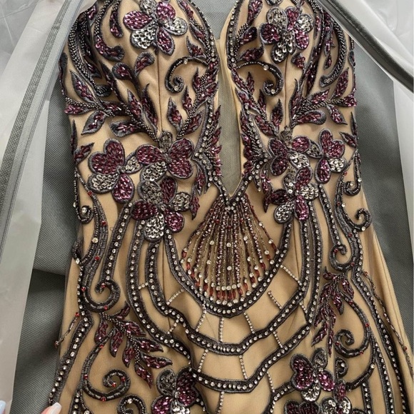 Champagne Grad Dress Formal Gown - Picture 2 of 5